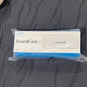 Anker SoundCore 2 Portable Bluetooth Speaker - White and Blue